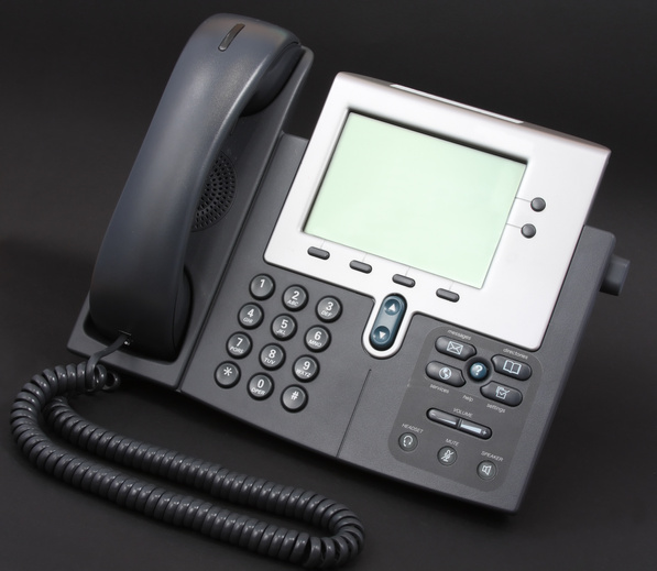 Modern Voip Phone on black